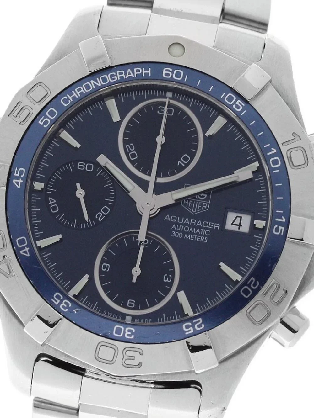 TAG HEUER Aqua racer CAF2112 Chronograph Date Navy Dial Automatic Men's_958581